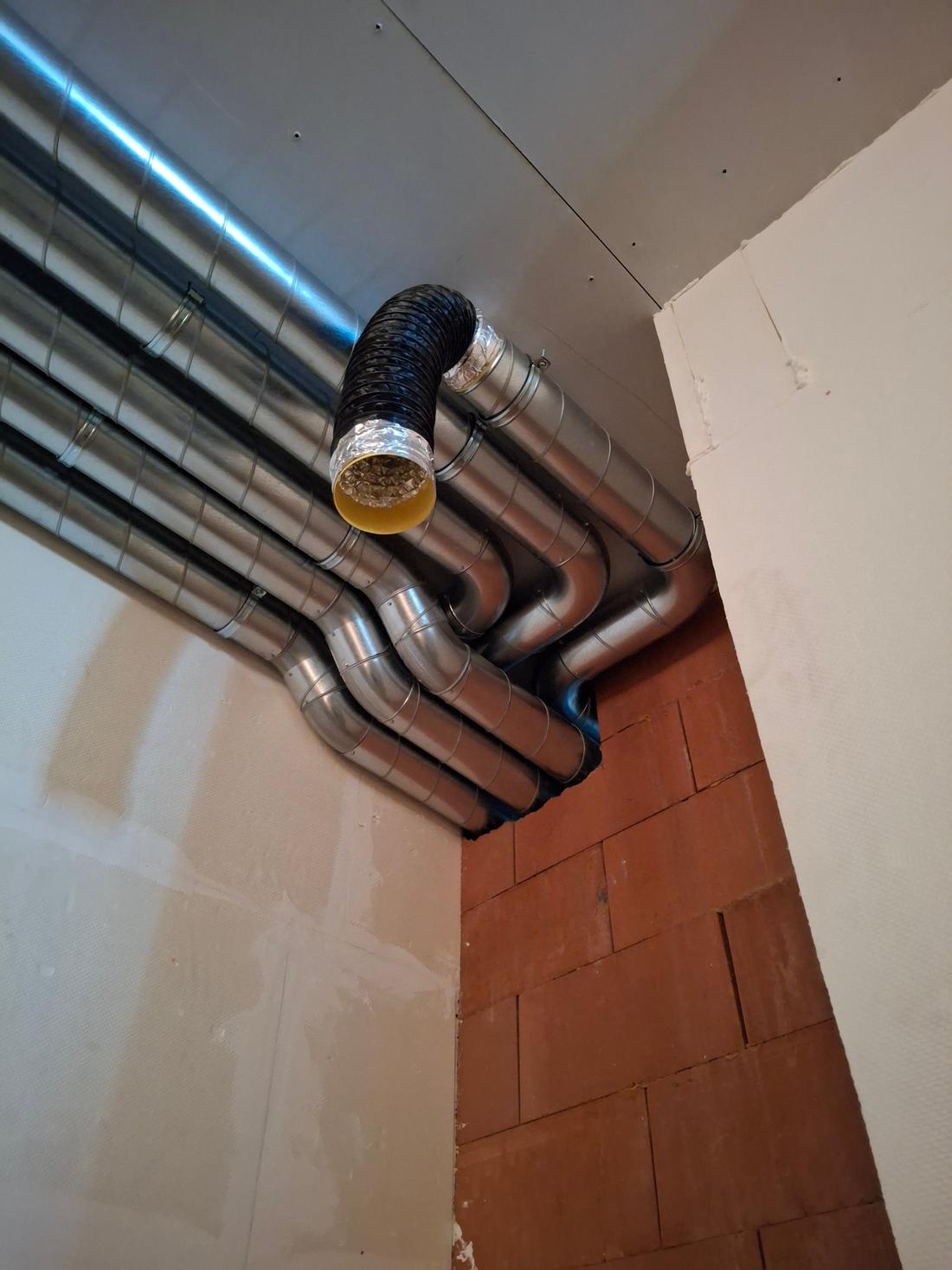 Ventilatiesysteem C: kanalen in nieuwbouw